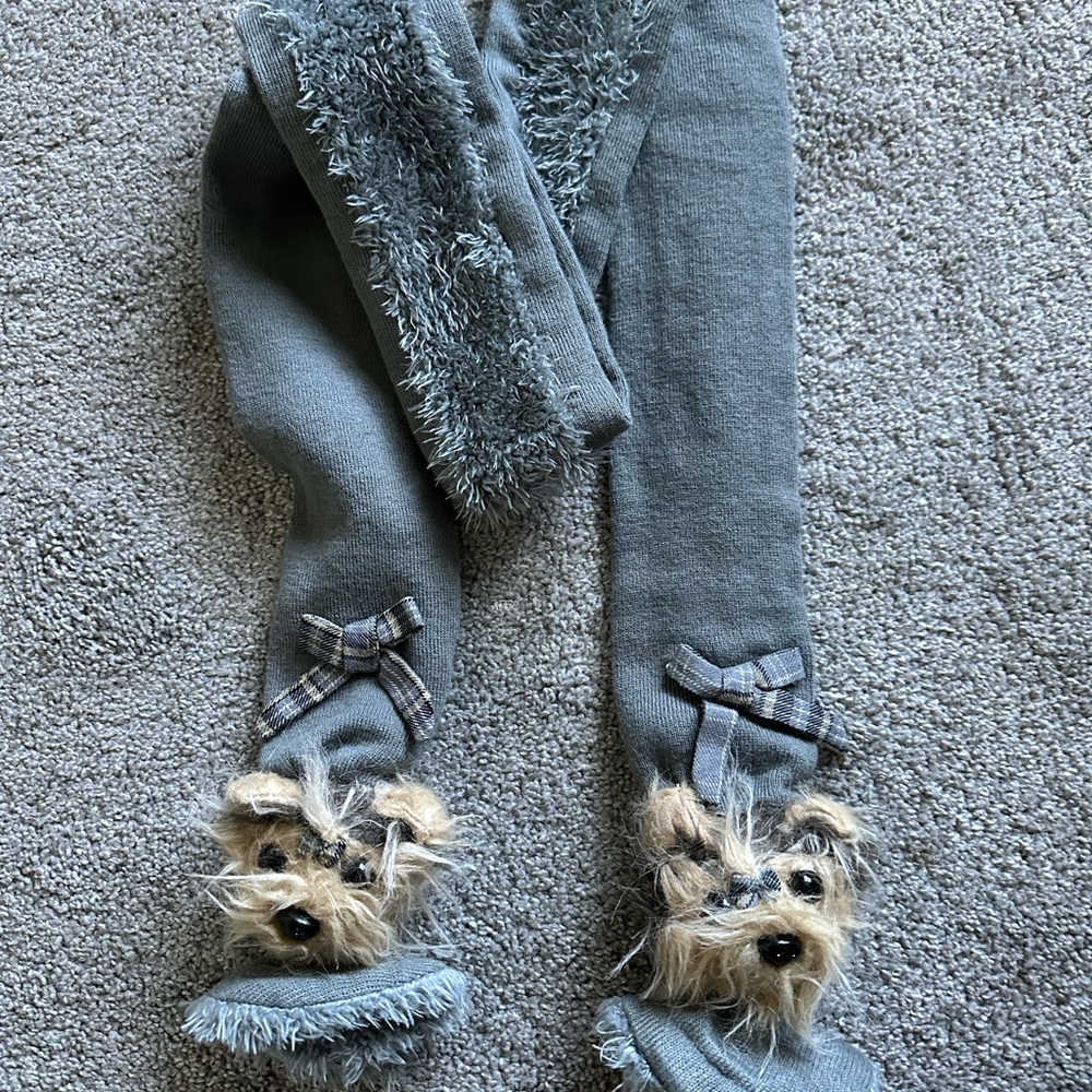 Puppy at heart brand scarf with 2 Yorks